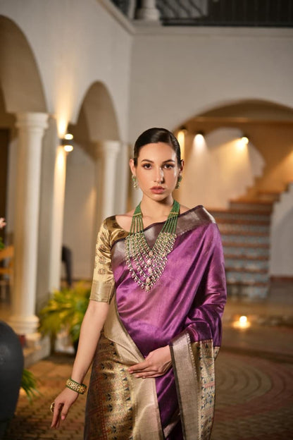 Soft Khadi Raw silk saree
