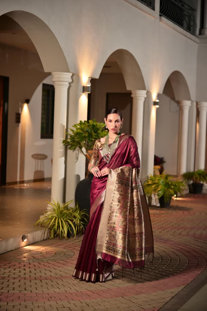 Soft Khadi Raw silk saree