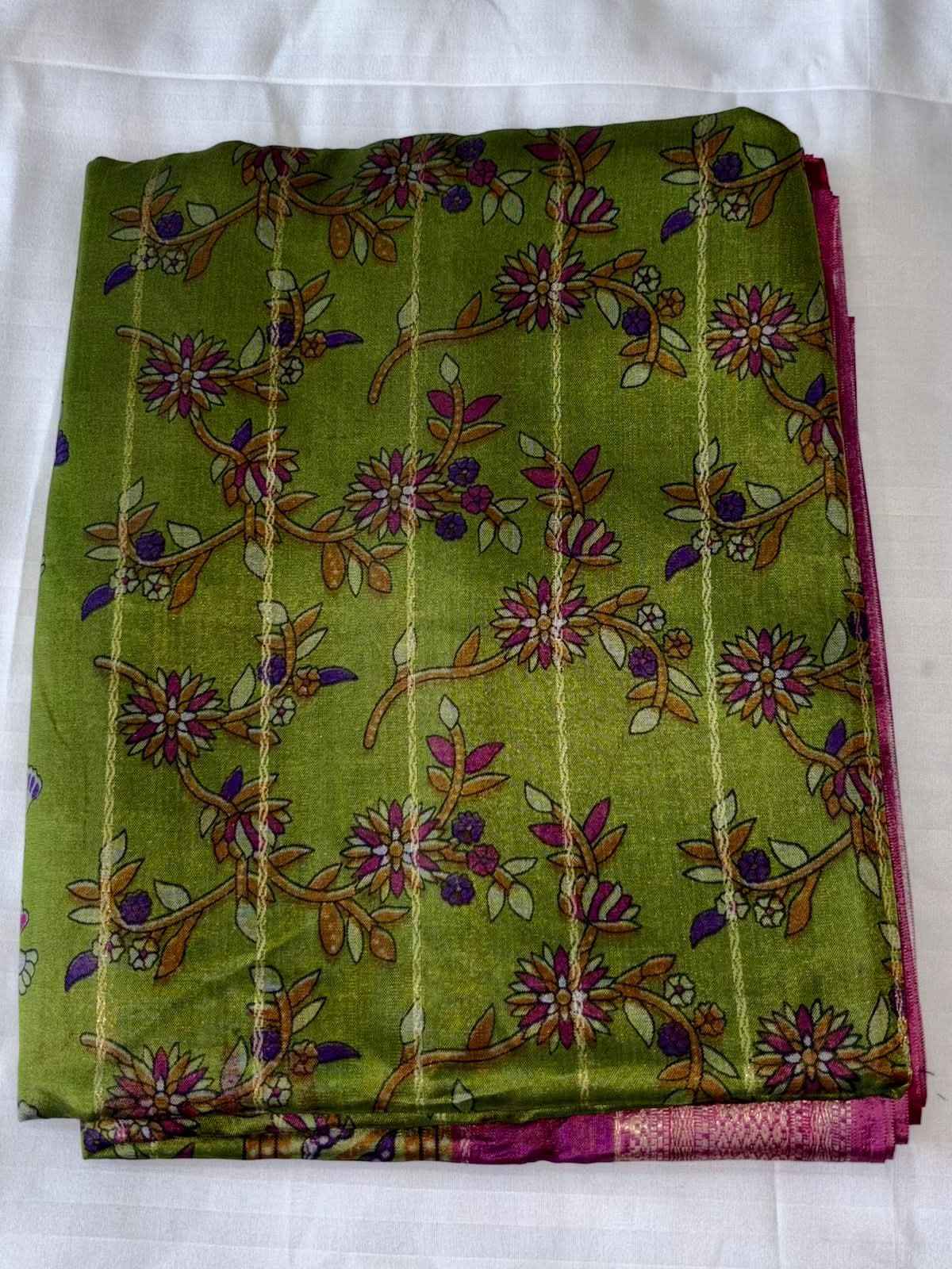 Exquisite Floral Georgette Silk Saree for Effortless Elegance - Saree Fusion