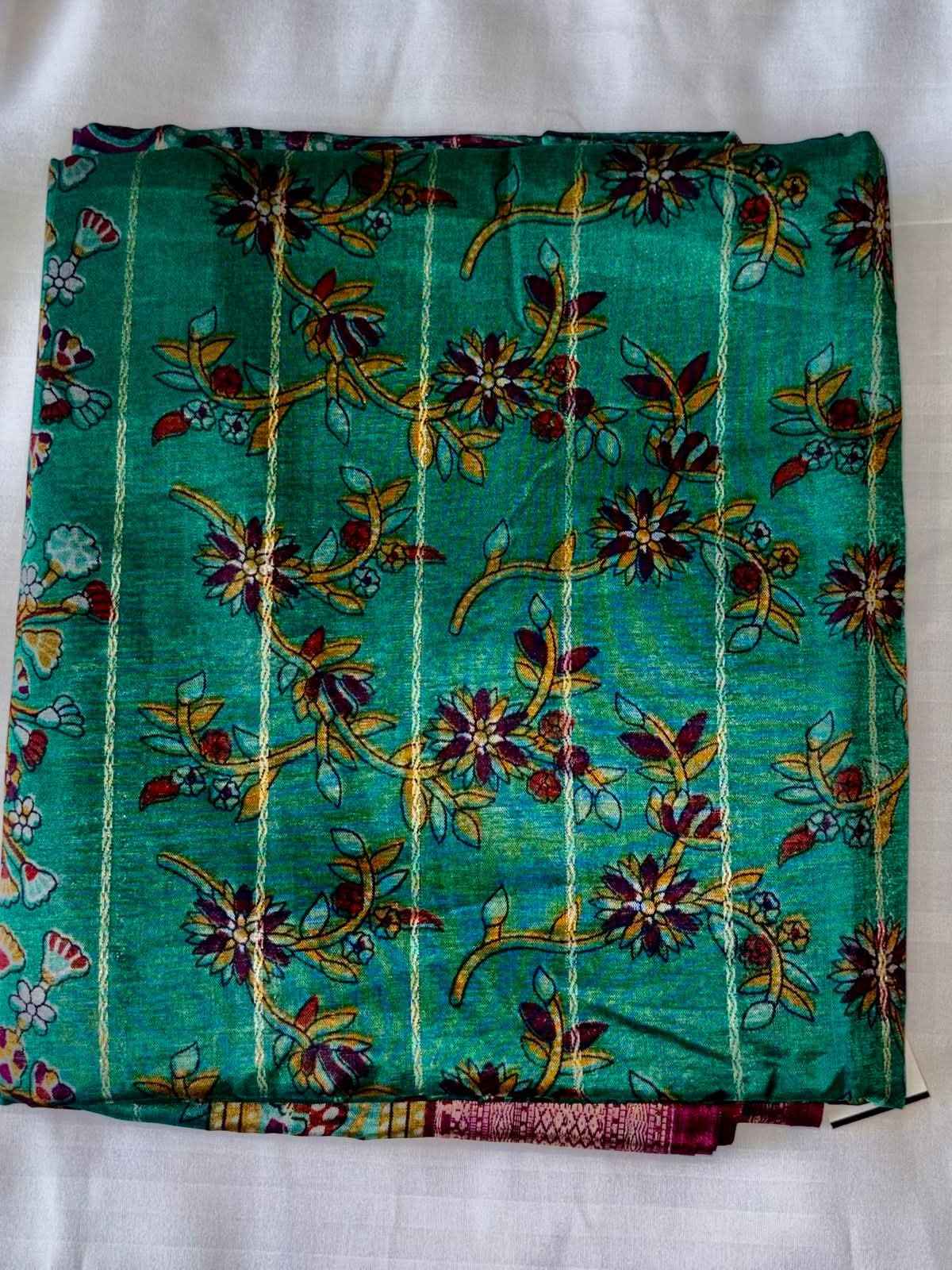 Exquisite Floral Georgette Silk Saree for Effortless Elegance - Saree Fusion