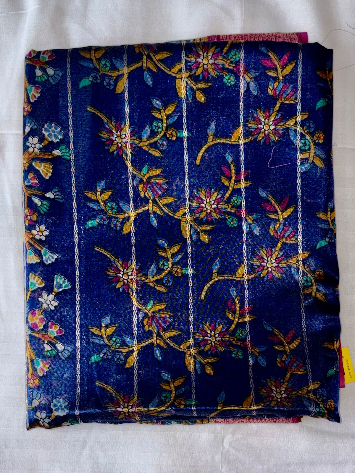 Premium Floral  georgette Silk Saree | Elegant Designer Saree with Rich Border & Pallu