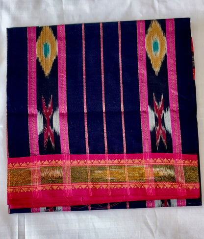 Pochampally Cotton Silk Saree | Elegant Ikat Style Saree with Traditional Weave