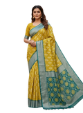 Elevate Your Elegance with Our Dola Silk Saree Featuring Contrast Zari Border & Pallu - Saree Fusion