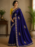 Elegant Saree with Blouse – Pearl Work Bird Motifs for Exquisite Occasions - Saree Fusion