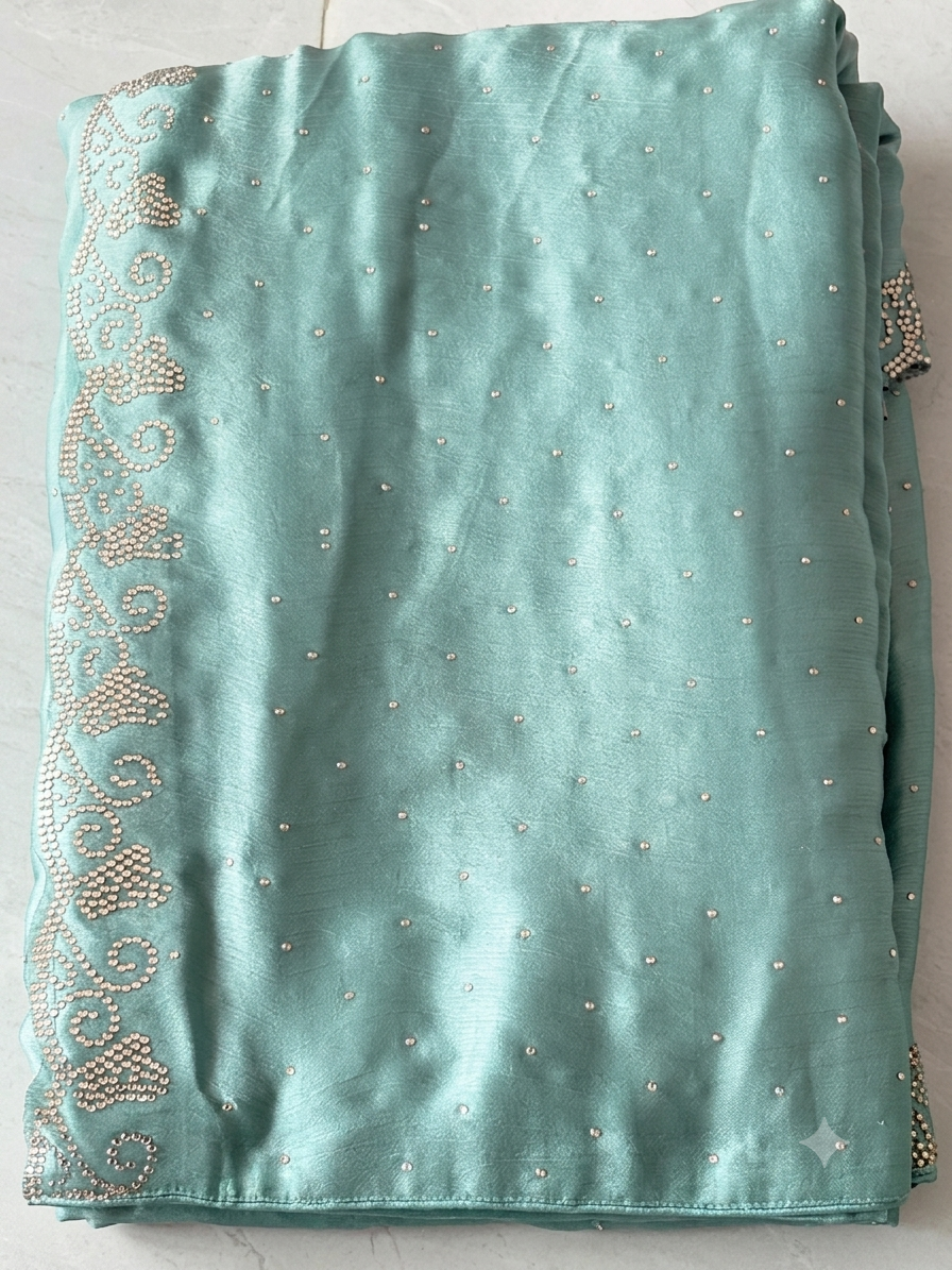 Satin Silk Party Wear Saree