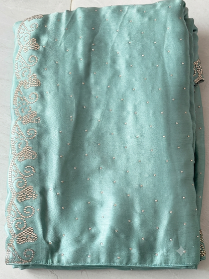 Satin Silk Party Wear Saree