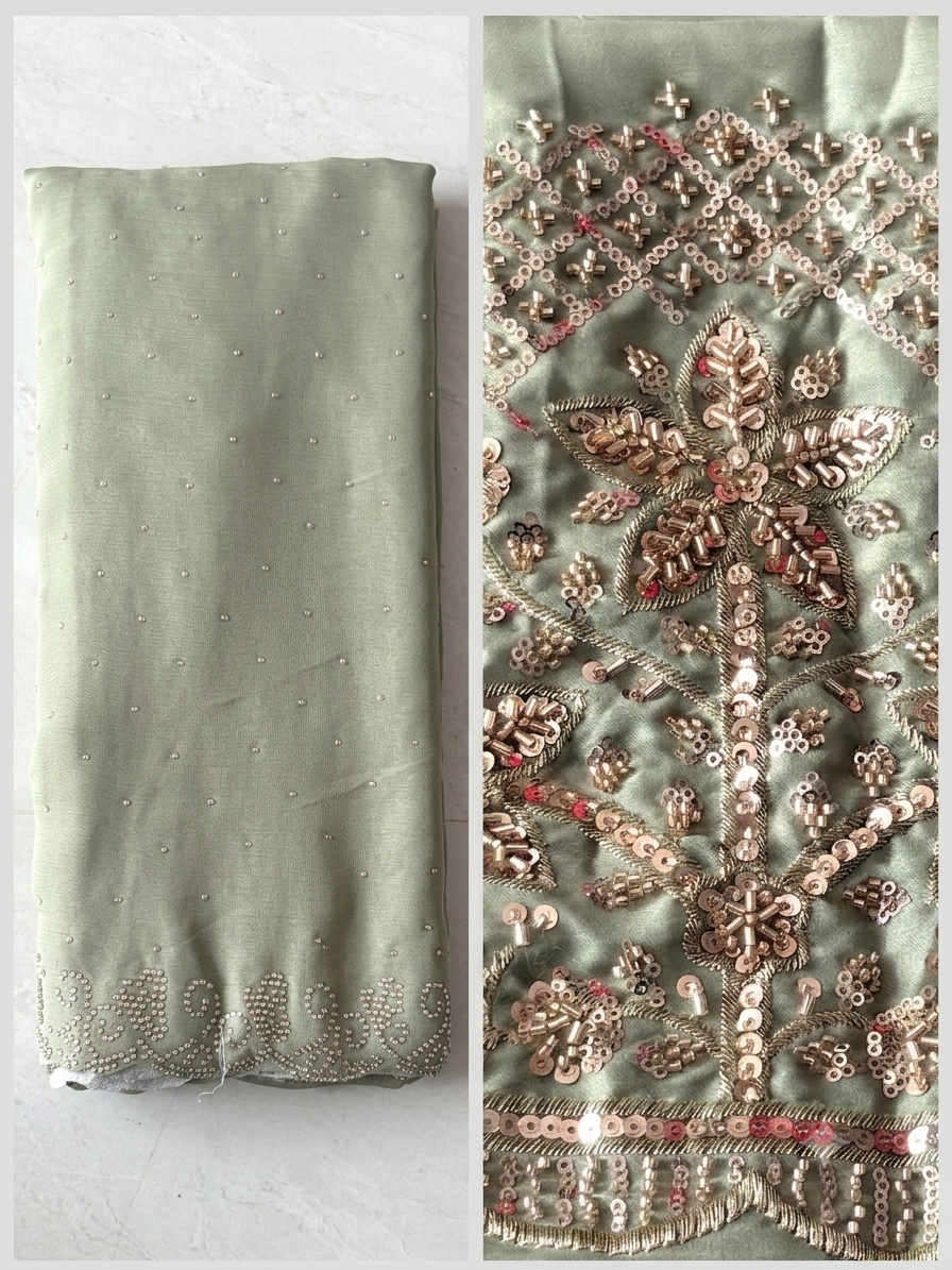 Satin Silk Party Wear Saree