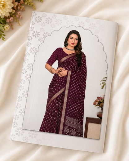 Muskan Silk Woven Butti Saree with Elegant Border & Designer Pallu
