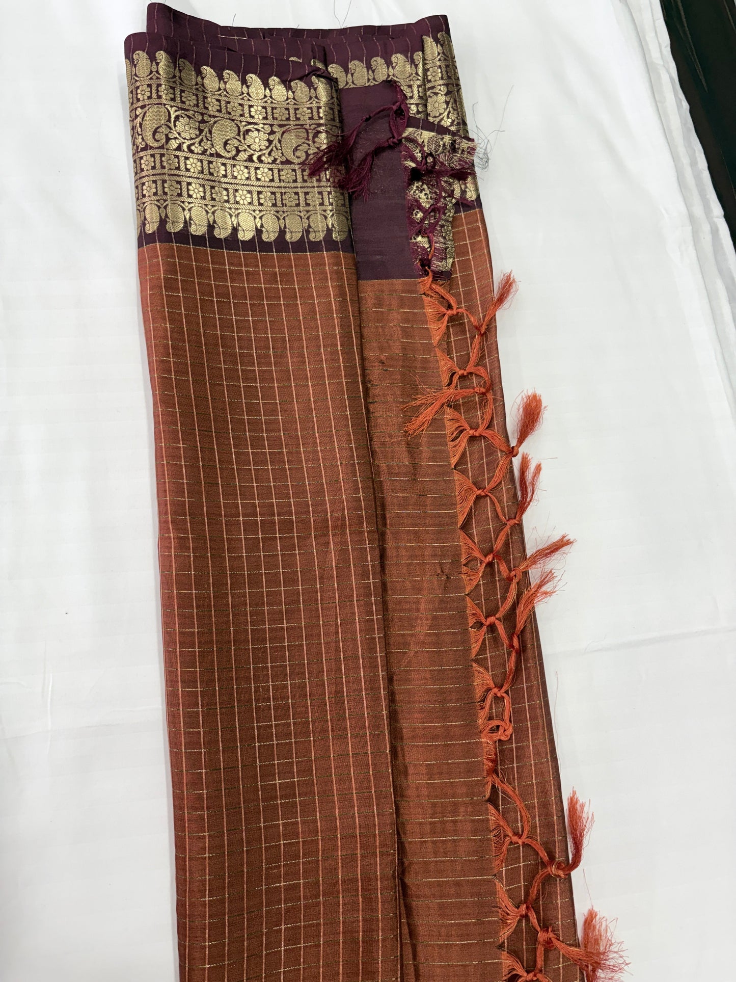 Chennai Soft Silk Saree with Zari Border & Elegant Pallu