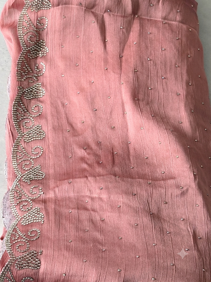 Satin Silk Party Wear Saree