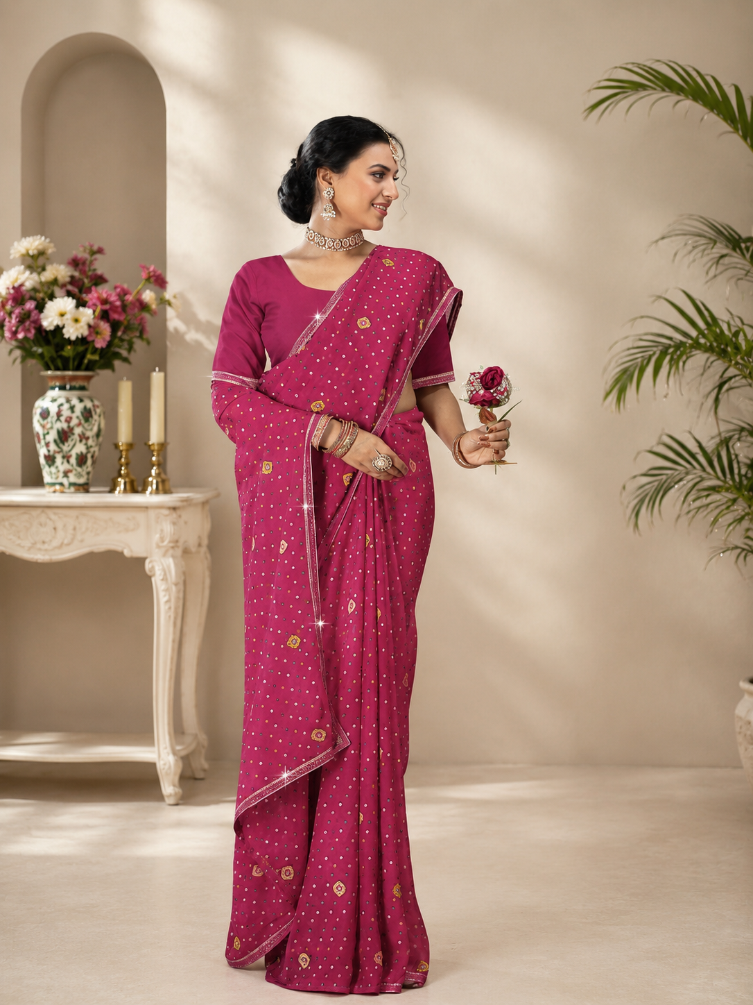 Stunning Designer Embroidered Saree for Timeless Elegance - Saree Fusion