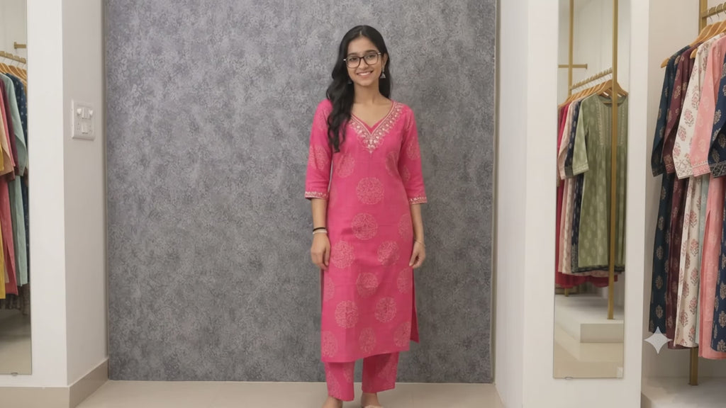 Embroidered Printed Kurti for Women