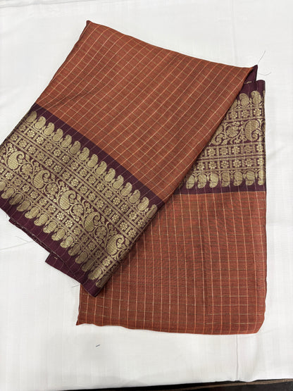 Chennai Soft Silk Saree with Zari Border & Elegant Pallu