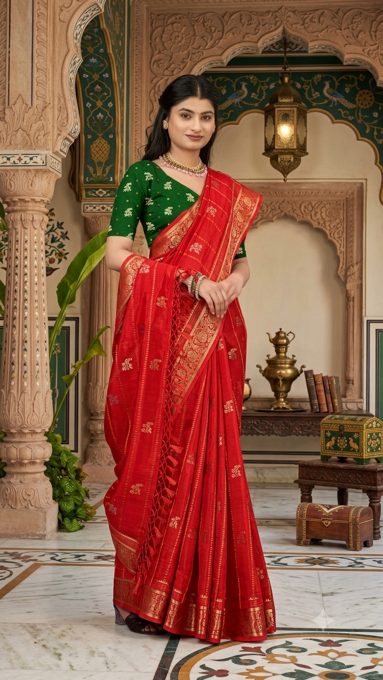 Flowerkala Silk Saree | Traditional Silk Saree for Women